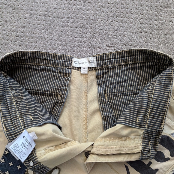 SUN + STONE Ouigi Theodore Shorts with Tiger and Sunflower design Size 30 - Picture 6 of 6